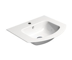 Gsi Pura Keramické Umyvadlo Slim Oblé 52x44cm, Bílá Extraglaze