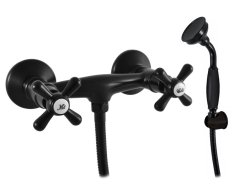 Sprchový set s baterií MORAVA RETRO Černá - matná 100 mm MK180.0/1CMAT