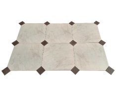 Borja RusNatCer Tokio Gris Rombo 44,7x44,7