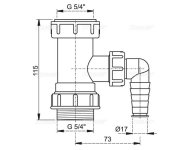 Mezikus 5/4" S Odbočkou Na Pračku ALC-A300