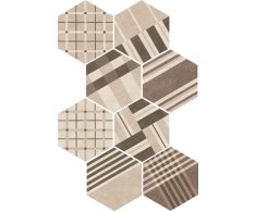 Equipe Hexatile Cement Geo Sand 17,5x20