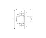 Mereo Sprchový Podomítkový Ventil 1/2"x1/2"