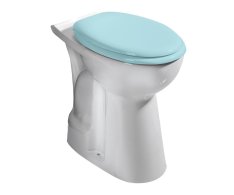 Creavit Handicap Wc Mísa Kombi, Zvýšený Sedák, Spodní Odpad, 36,5x67,2cm, Bílá