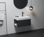 Umyvadlo Lite 80/60 L/P, s otvorem pro baterii, bez přepadu - Umyvadlo Lite 80/60 L, s otvorem pro baterii, bez přepadu XJXL1280001