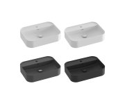 Umyvadlo Ceramic Slim Shelf R - Umyvadlo Ceramic Slim Shelf R 55, s otvorem pro baterii, s přepadem, bílá XJX01155005