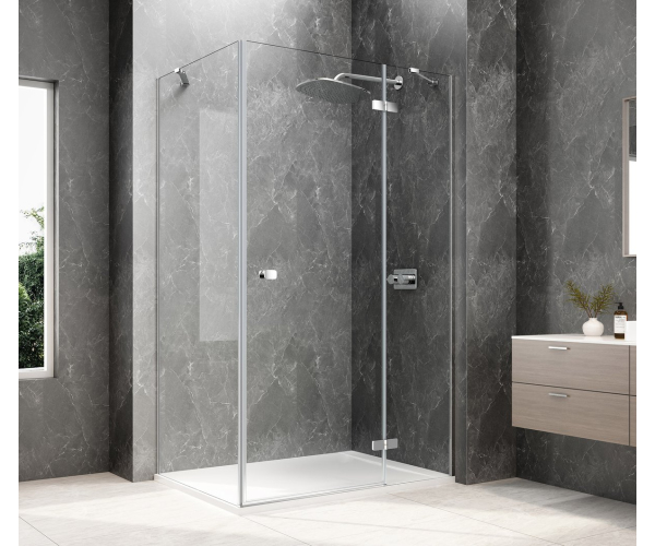 Polysan Globe Chrome Obdélníkový Sprchový Kout 1000x800mm, čiré Sklo, Pravé