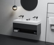 Dvojumyvadlo Lite 120, bez otvorů pro baterie, bez přepadu - Dvojumyvadlo Lite 120, bez otvorů pro baterie, bez přepadu XJX01312001