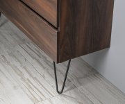 Sapho Odetta Podpěrné Nohy, Výška 265mm, Lakovaná Ocel, černá Mat, 2ks