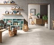 Dlažba jako beton Elios Downtown Bianco Polished Rett. 30x60 - bílá (skladem)