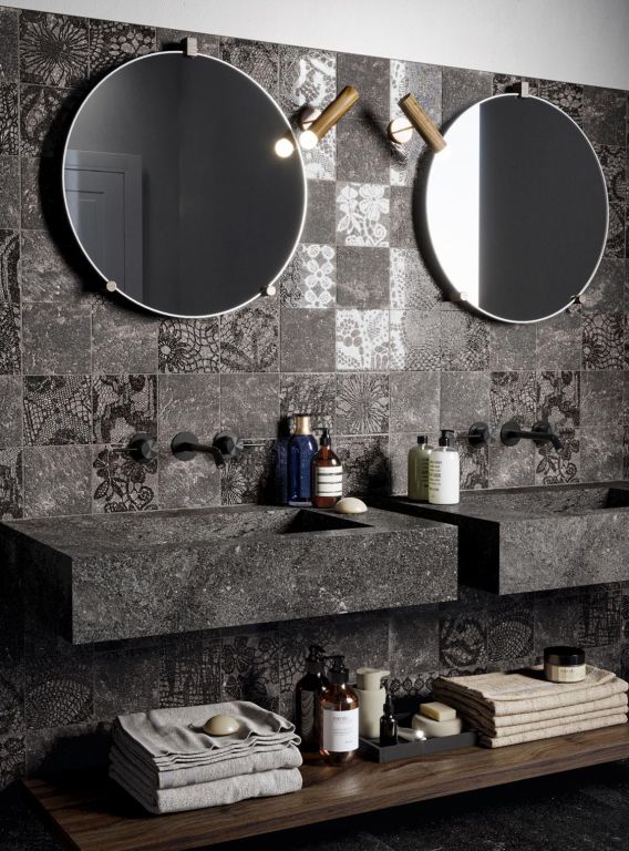 Realizace Dekorovaný backsplash ze série Piemme Ibla
