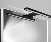 Aqualine Serapa Led Svítidlo 5w, 230v, 300x40x100mm, Ip44, Plast, černá Mat