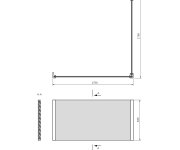 Polysan Universal Rohový Panel 175x175x64cm, L/r
