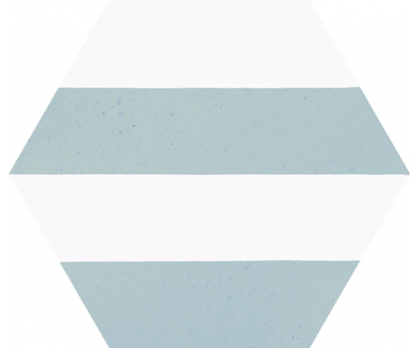 Vzorovaná dlažba Codicer Hex 25 Porto Capri Aqua 22x25 - tyrkysová