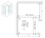 Gelco Vario čiré Sklo 800x2000mm