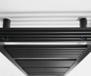 Aqualine Direct Otopné Těleso S Bočním Připojením 450x1680mm, černá Mat
