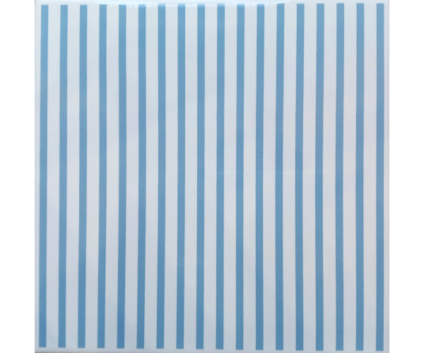 Modrobílý retro obklad Brennero Ricordi Sogno Millerighe Bleu Fondo 20x20 (skladem)