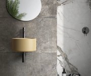 Dlažba jako kámen Flaviker Re-Tour Mud 60x60 Rett. - antracitová