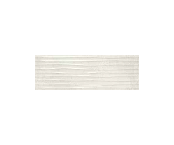 Vzorovaný dekor APE Timeless Hannie White Rect. 30x90 - bílá
