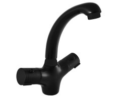 TERMOSTATICKÁ - Umyvadlová baterie bez výpusti Černá - matná 3/8" TRM26.0CMAT