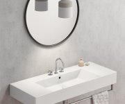 Gsi Kube X Keramické Umyvadlo 120x47cm, S Odkládacími Plochami, 3 Otvory, Bílá Extraglaze