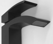 Sapho Ginko 35 Stojánková Umyvadlová Baterie, Water-saving Kartuše, černá Mat