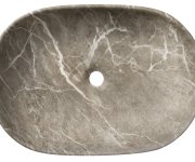 Sapho Caleo Keramické Umyvadlo Na Desku, 60x42cm, Breccia Mramor