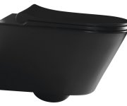 Sapho Avva Cleanwash Závěsná Wc Mísa, S Bidetovou Sprškou, Rimless, 35,5x53cm, černá Mat