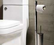 Gedy Hibiscus Stojan S Držákem Na Toaletní Papír A Wc štětkou, Chrom