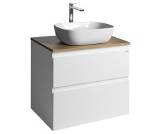 Aqualine Altair Skříňka S Deskou 68 Cm, Bílá/dub Emporio