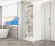 Gelco Trinity Chrome Obdélníkový Sprchový Kout 900x800mm, Rohový Vstup, Matné Sklo