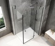 Polysan Globe Gun Metal Obdélníkový Sprchový Kout 900x1000mm, čiré Sklo, Pravé