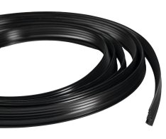 Polysan Easy Black Zamačkávací Těsnění Pivotových Dveří, 1838mm