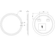 Sapho Nyx Kulaté Zrcadlo S Led Osvětlením ø 60cm