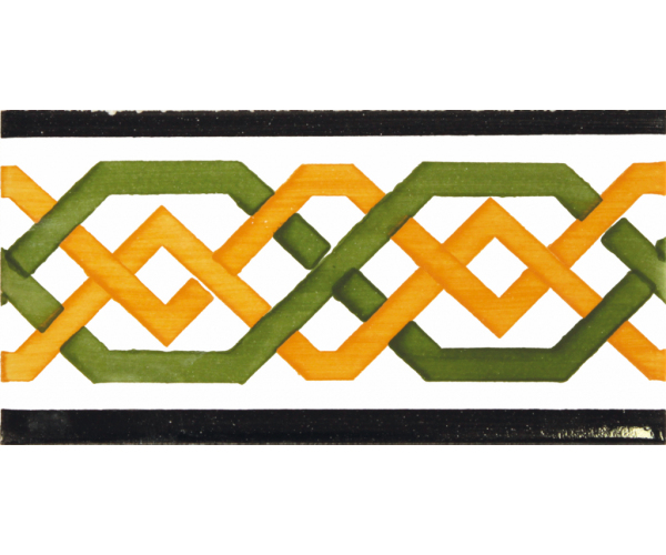 Vzorovaná listela Aleluia Ceramicas Moorish 6,7x14 JF012