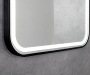 Sapho Cetis Zrcadlo S Led Osvětlením 60x80cm, černá Mat