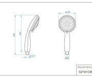 Sprcha 4-polohová - Chrom - Galassia 02191C