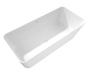Polysan Leyla Volně Stojící Vana, Solid Surface 170x78x55cm, Bílá Mat