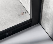 Gelco Sigma Simply Black čtvrtkruhová Sprchová Zástěna 1000x1000 Mm, R550, čiré Sklo