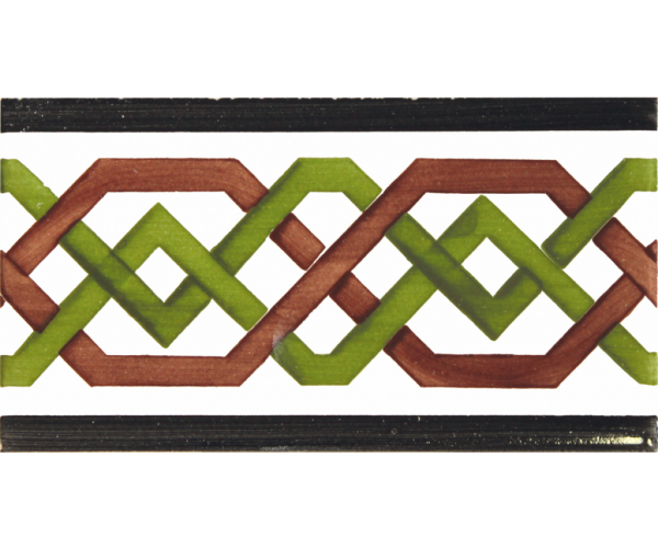 Vzorovaná listela Aleluia Ceramicas Moorish 6,7x14 JF011