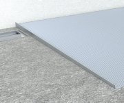 Sapho Spádová Lišta, Pravá, Výška 10mm, Délka 1000mm, černá Mat