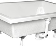 Polysan Deep Hluboká Sprchová Vanička, Obdélník 100x90x26cm, Bílá