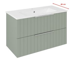 Sapho Cirasa Strip Umyvadlová Skříňka 78x54x39cm, Verde