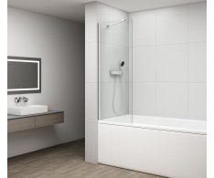 Polysan Fisa Vanová Zástěna 700x1500mm, Chrom, čiré Sklo