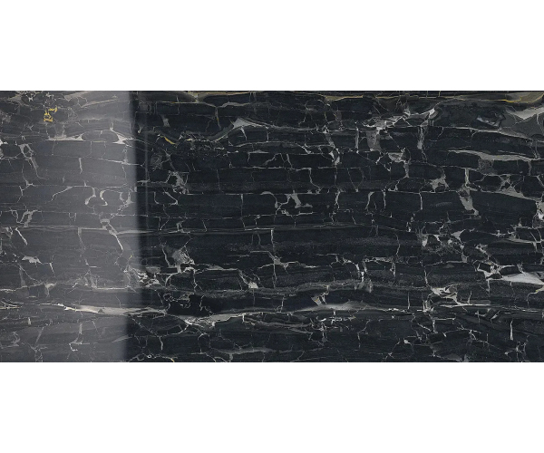 Dlažba jako mramor Settecento Reverse Miroir Lappato 30x60 Rett. - černá