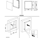 Vanová Dvířka 300 X 300 Bílá - Plast ALC-AVD003