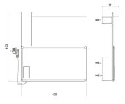 Mereo Elektrický Sušák Ručníků, 1 Modul, černý