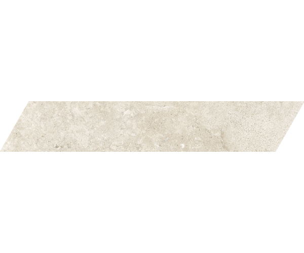 Dlažba jako kámen Piemme Limestone Italian White Chevron 10x53 Lapp. Rett. - bílá