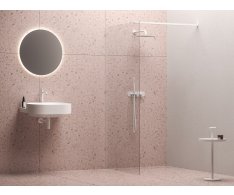 Sprchový kout Walk-In model Wall - Walk-In Wall Set 60, bílá matná+transparent