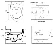 Isvea Sentimenti Cleanwash Závěsná Wc Mísa, Integrovaný Ventil A Bidet. Sprška, Rimless, 36x53cm, Bílá