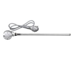 Aqualine Topná Tyč S Termostatem, Rovný Kabel, 600 W, Chrom